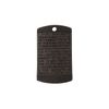 Pingente Dez Mandamentos Preto Fosco 22 mm