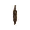 Pingente Folha  Ouro Velho 9 mm