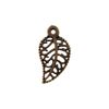 Pingente Folha Ouro Velho 10 mm
