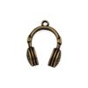 Pingente Fone Ouro V 23 mm