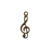 Pingente Musical Ouro Velho 13 mm