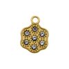 Pingentes Flor Ouro 16 mm