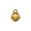 Pingente Bolinha Trabalhada Ouro 12 mm