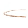 Choker Corrente Cristais Ouro Rosa
