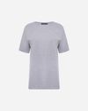 Camiseta Rocio Bordada Cinza Mescla