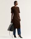 Vestido Tricot Aetherna Marrom