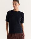 Camiseta Tricot Raglan Marinho