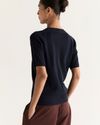 Camiseta Tricot Raglan Marinho