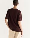 Camiseta Rocio Bordada Marrom