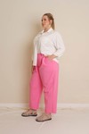 CALÇA ALFAIATARIA OVER NEOPRENE - ROSA