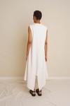 VESTIDO DOBRADURA NEOPRENE - OFF WHITE