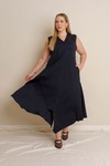 VESTIDO DOBRADURA NEOPRENE - PRETO