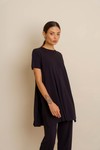 BLUSA ABERTURA LATERAL - PRETO