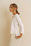 BLUSA MANGA 3/4 - OFF WHITE