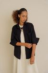 CAMISA CLASSICA OVER - PRETO