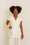 COLETE ALFAIATARIA OVER - OFF WHITE