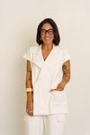 COLETE ALFAIATARIA OVER - OFF WHITE