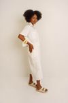CAMISA CROPPED MANGA CURTA - OFF WHITE