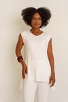 BLUSA DOBRADURA OMBRO LARGO - OFF WHITE