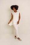 BLUSA DOBRADURA OMBRO LARGO - OFF WHITE