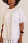 TSHIRT ESSENCIAL BOLSINHO DYNAMIC - BRANCO