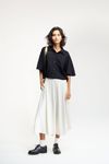 BERMUDA LONGA PREGAS - OFF WHITE