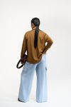 CALÇA WIDE LEG MILITAR - AZUL CLARO