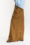 CALÇA WIDE LEG MILITAR - CASTANHO