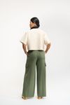 CALÇA WIDE LEG MILITAR - VERDE MUSGO