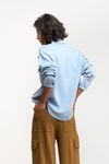 CAMISA OVER MILITAR - AZUL CLARO