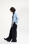 CAMISA OVER MILITAR - AZUL CLARO