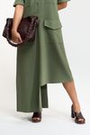 CHEMISIER ESTRUTURADA MILITAR - VERDE MUSGO