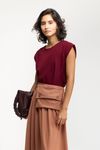 BLUSA MUSCLE QUADRADA - BORDO
