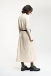BLUSA MANGA LONGA GOLA ALTA TEXTURA - CREME