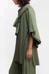 BLUSA ABERTURA LATERAL TRICO - VERDE
