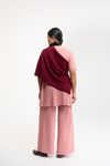 BLUSA ABERTURA LATERAL TRICO - ROSA