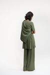 CALÇA WIDE LEG TRICO - VERDE