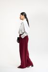 CALÇA RETA ALFAIATARIA  - BORDO