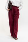 CALÇA RETA ALFAIATARIA  - BORDO