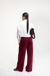 CALÇA RETA ALFAIATARIA  - BORDO