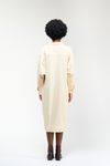 VESTIDO JAQUETA MALHA SARJADA - CREME