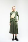 BLUSA MANGA LONGA CANELADA - VERDE