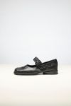 SAPATO SALTO BAIXO PRETO AMASSADO