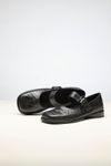 SAPATO SALTO BAIXO PRETO AMASSADO