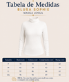 Blusa Sophie - Manga longa 