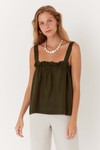 blusa franzido decote sonia