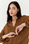 suéter tricot com golinha vintage morena