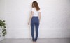 Jeans Skinny Cintura Alta | Cassandra Azul Médio