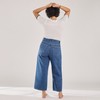Pantalona Super Alta | Liz Cropped Azul Índigo