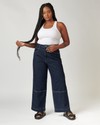 Calça Jeans Wide Leg | Naomi Azul Escuro